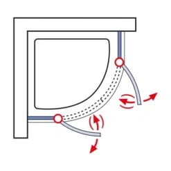 Schulte Runddusche Youngline Chromoptik Depoli Light 192 Cm X 90 Cm X 90 Cm. Rad -Wenko Verkäufe 4037563122555 6