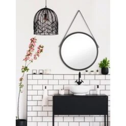 Baliv Wandspiegel SP-50.20 RundØ 50 Cm Schwarz -Wenko Verkäufe 4048123254463 AB01 021118