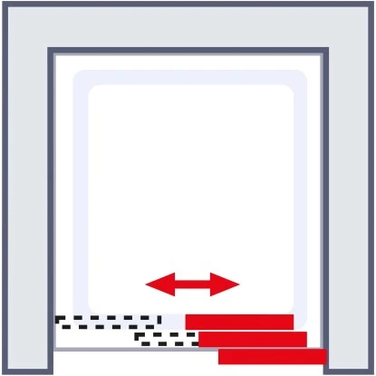 Schulte 3-teilige Schiebetür Für Nischen Kristall/Trend Alu-Natur BxH 80x185 Cm 3 Schulte 3-teilige Schiebetür Für Nischen Kristall/Trend Alu-Natur BxH 80x185 Cm – Bild 3