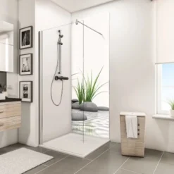 Schulte DecoDesign Duschrückwand "Zen Steine & Gras" 210 X 90 Cm