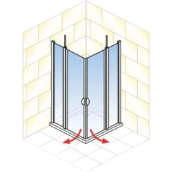 Schulte Eckeinstieg 4-teilig Sunny Alpinweiß Echtglas Klar Hell 180 Cm X 90 Cm 7 Schulte Eckeinstieg 4-teilig Sunny Alpinweiß Echtglas Klar Hell 180 Cm X 90 Cm -Wenko Verkäufe 4060991013836 2053 AI 01