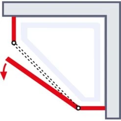 Schulte Fünfeckdusche Mit Drehtür Alexa Style 2.0 Chromoptik BxHxT 90x90x192 Cm -Wenko Verkäufe 4060991019579 2053 05