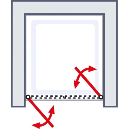 Schulte ExpressPlus Pendeltür Garant Chromoptik Klar Hell 100x200cm 5 Schulte ExpressPlus Pendeltür Garant Chromoptik Klar Hell 100x200cm – Bild 5