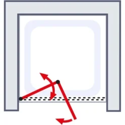 Schulte Falttür Kristall/Trend Alunatur Echtglas Tropfen Hell -Wenko Verkäufe 4060991044908 2053 6