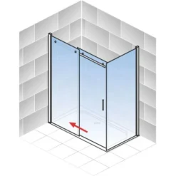 Schulte Seitenwand Für Schiebetür Kristall/Trend Chromoptik Grau Anthr. 200x90cm -Wenko Verkäufe 4060991044960 2053 3