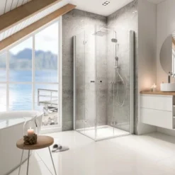 Schulte Drehfalttür Als Eckeinstieg Garant BxTxH 80 X 90 X 200 Cm