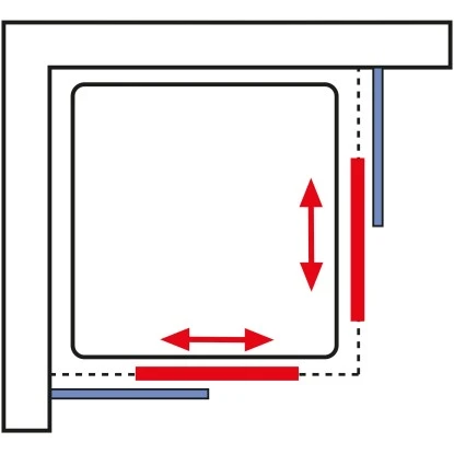 Schulte ExpressPlus Eckeinstieg Sunny Sicherheitsglas Chromoptik 190x80cm 7 Schulte ExpressPlus Eckeinstieg Sunny Sicherheitsglas Chromoptik 190x80cm – Bild 7