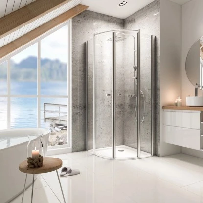 Schulte ExpressPlus Runddusche Garant Mit Duschwanne Chromoptik 200x90x90 1 Schulte ExpressPlus Runddusche Garant Mit Duschwanne Chromoptik 200x90x90