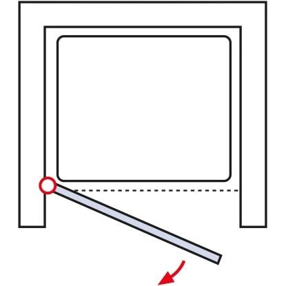 Schulte ExpressPlus Drehtür In Nische Garant Chromoptik Links 200x80cm 5 Schulte ExpressPlus Drehtür In Nische Garant Chromoptik Links 200x80cm – Bild 5