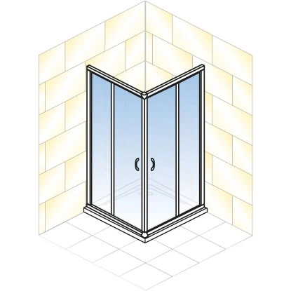 Schulte Eckeinstieg 4-teilig Sunny 80 Cm - 90 Cm X 180 Cm Silber 3 Schulte Eckeinstieg 4-teilig Sunny 80 Cm - 90 Cm X 180 Cm Silber – Bild 3