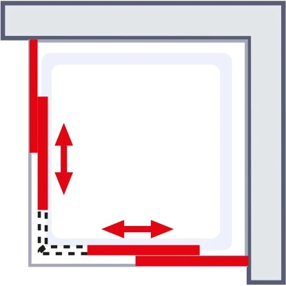 Schulte Eckeinstieg 4-teilig Sunny 80 Cm - 90 Cm X 180 Cm Silber 4 Schulte Eckeinstieg 4-teilig Sunny 80 Cm - 90 Cm X 180 Cm Silber – Bild 4