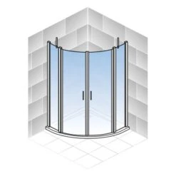 Schulte ExpressPlus Runddusche AlexaStyle2.0 90 X90 X 192 Cm Mit Radius: 550 Mm -Wenko Verkäufe 4060991064067 2053 7 5