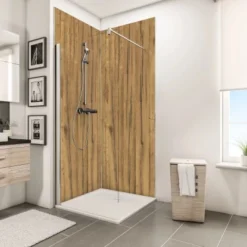 Schulte ExpressPlus DecoDesign Duschrückwand Dekor Schwarzwaldeiche Hell 255x100 5 Schulte ExpressPlus DecoDesign Duschrückwand Dekor Schwarzwaldeiche Hell 255x100 -Wenko Verkäufe 4060991067990 Bild03