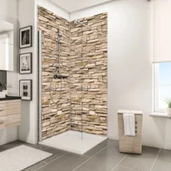 Schulte ExpressPlus Duschrückwand Dekor Stein Verblender- Hell 255 X 150 Cm 5 Schulte ExpressPlus Duschrückwand Dekor Stein Verblender- Hell 255 X 150 Cm -Wenko Verkäufe 4060991068072 Bild03