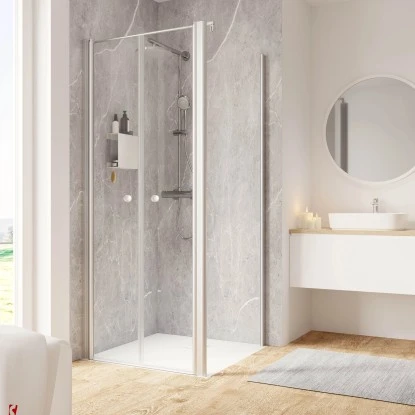 Schulte ExpressPlus Pendeltür Und Seitenwand Garant 2.0 Alu-Natur 200 Cm X 80 Cm 1 Schulte ExpressPlus Pendeltür Und Seitenwand Garant 2.0 Alu-Natur 200 Cm X 80 Cm