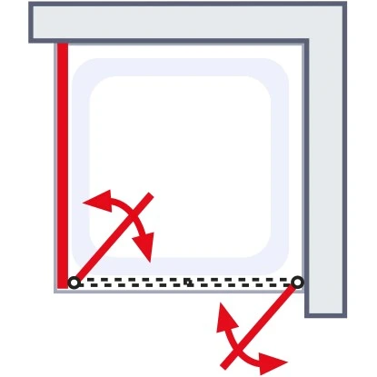 Schulte ExpressPlus Pendeltür Und Seitenwand Garant 2.0 Alu-Natur 200 Cm X 80 Cm 3 Schulte ExpressPlus Pendeltür Und Seitenwand Garant 2.0 Alu-Natur 200 Cm X 80 Cm – Bild 3