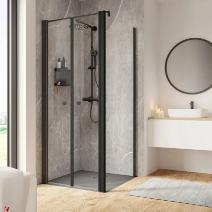 Schulte ExpressPlus Pendeltür Und Seitenwand Garant 2.0 Mattschwarz 200 X 80 Cm 1 Schulte ExpressPlus Pendeltür Und Seitenwand Garant 2.0 Mattschwarz 200 X 80 Cm