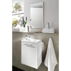 Posseik Badmöbel-Set Alexo Weiß 2-teilig -Wenko Verkäufe 40 cm alexo wei 2 teilig 3