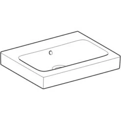 Geberit Waschbecken ICon 60 Cm Überlauf KeraTect -Wenko Verkäufe 4123 124063600 Perspective