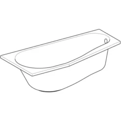 Geberit Raumsparwanne Renova 160 Cm Weiß Rechts -Wenko Verkäufe 4123 657260000 Perspective