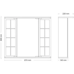 Jokey Spiegelschrank Binz Mit LED-Beleuchtung Weiß -Wenko Verkäufe 415072 3707 4