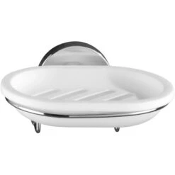 Wenko Vacuum-Loc Wand Seifenablage Milazzo Chrom-Weiß -Wenko Verkäufe 417828 1068 picture 1