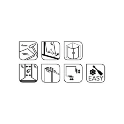 Baliv Duschkabine DUK-80.20R 80 Cm X 80 Cm Chrom -Wenko Verkäufe 4250312107720 WEB02 270521