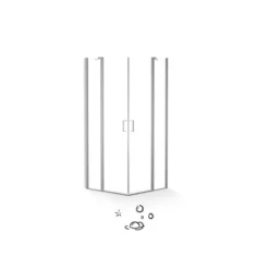 Baliv Duschkabine DUK-90.50E 90 Cm X 90 Cm Chrom -Wenko Verkäufe 4250312107799 S03 080720 L