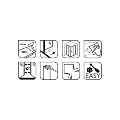 Baliv Duschkabine DUK-90.50E 90 Cm X 90 Cm Chrom -Wenko Verkäufe 4250312107799 WEB02 270521