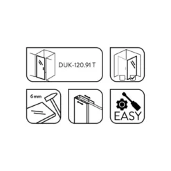 Baliv Seitenwand Für Duschkabine DUK-90.91W 90 Cm X 195 Cm Schwarz 20 Baliv Seitenwand Für Duschkabine DUK-90.91W 90 Cm X 195 Cm Schwarz -Wenko Verkäufe 4250312111031 WEB02 270521