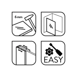 Baliv Duschabtrennung Walk-In DUK-120.131 120 Cm X 195 Cm Schwarz 14 Baliv Duschabtrennung Walk-In DUK-120.131 120 Cm X 195 Cm Schwarz -Wenko Verkäufe 4250312111048 WEB02 270521