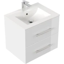 Posseik Waschplatz Homeline 60 Cm Weiß Hochglanz