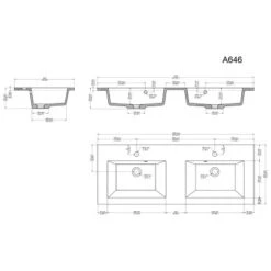 Posseik Badmöbelset Argos Schwarz Seidenglanz Inkl. LED Spiegel Mit Touch-Funkti -Wenko Verkäufe 4250524191906 7 2