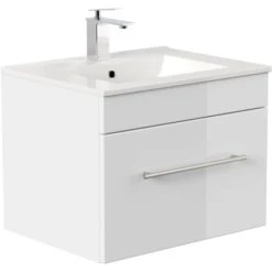 Posseik Waschplatz Viva 60 Cm Weiß Hochglanz -Wenko Verkäufe 4251461507157 3