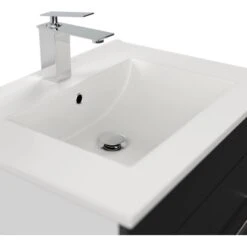 Posseik Waschplatz Viva 60 Cm Schwarz Seidenglanz 12 Posseik Waschplatz Viva 60 Cm Schwarz Seidenglanz -Wenko Verkäufe 4251461507164 5