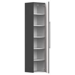 Posseik Badmöbelset Argos Schwarz Seidenglanz Inkl. LED Spiegel Mit Touch-Funkti -Wenko Verkäufe 4251461521436 5