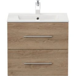 Posseik Waschplatz Homeline 60 Cm Eiche Hell 2-teilig -Wenko Verkäufe 4251461525199 6