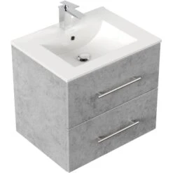 Posseik Waschplatz Homeline 60 Cm Beton2-teilig