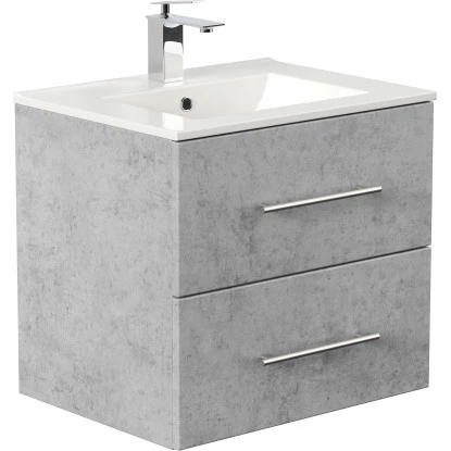 Posseik Waschplatz Homeline 60 Cm Beton2-teilig 3 Posseik Waschplatz Homeline 60 Cm Beton2-teilig – Bild 3