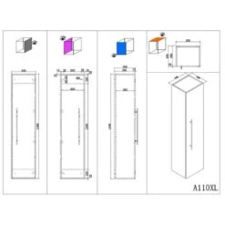 Posseik Badmöbelset Argos 4-tlg. Inkl. Spiegelschrank Anthrazit Seidenglanz -Wenko Verkäufe 4251461532722 10