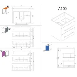 Posseik Badmöbel-Set Apollo H X B X T: 56 Cm X 60 Cm X 46 Cm Eiche Hell -Wenko Verkäufe 4251982604151 4873 7