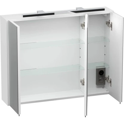 Posseik Badmöbel-Set Piano Weiß Matt 80 Cm 3-teilig 6 Posseik Badmöbel-Set Piano Weiß Matt 80 Cm 3-teilig – Bild 6