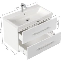 Posseik Badmöbel-Set Piano Weiß Matt 80 Cm 3-teilig 28 Posseik Badmöbel-Set Piano Weiß Matt 80 Cm 3-teilig -Wenko Verkäufe 4251982618806 4873 13