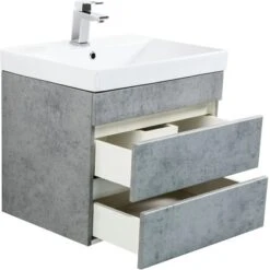Posseik Waschplatz Amilia H 58 X B 60 X T 48 Cm Beton Schubladen Grifflos 7 Posseik Waschplatz Amilia H 58 X B 60 X T 48 Cm Beton Schubladen Grifflos -Wenko Verkäufe 4251982627280 4873 4