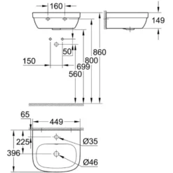 Grohe Handwaschbecken Euro Keramik PureGuard Alpinweiß 45 Cm 7 Grohe Handwaschbecken Euro Keramik PureGuard Alpinweiß 45 Cm -Wenko Verkäufe 428750 1709 428750 ma