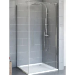 Schulte Youngline Drehtür Inkl. Seitenwand Chromoptik Echtglas Klar Hell