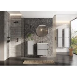 Maximus Waschbeckenunterschrank Sisi 60 Cm 2 Schubladen Stone Matt -Wenko Verkäufe 441248 4807 Ambiente 2 1