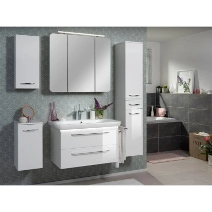 Fackelmann Spiegelschrank 90 Cm Milano Weiß 2 Fackelmann Spiegelschrank 90 Cm Milano Weiß – Bild 2