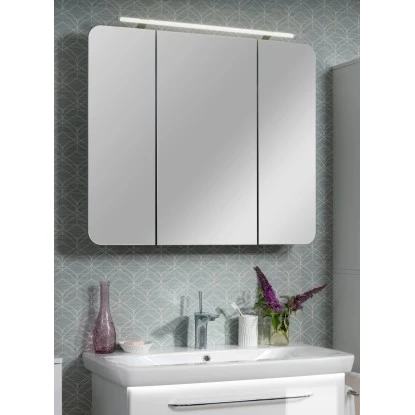 Fackelmann Spiegelschrank 90 Cm Milano Weiß 3 Fackelmann Spiegelschrank 90 Cm Milano Weiß – Bild 3