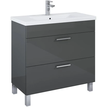 Waschbeckenunterschrank 80 Cm Atile Grau 1 Waschbeckenunterschrank 80 Cm Atile Grau